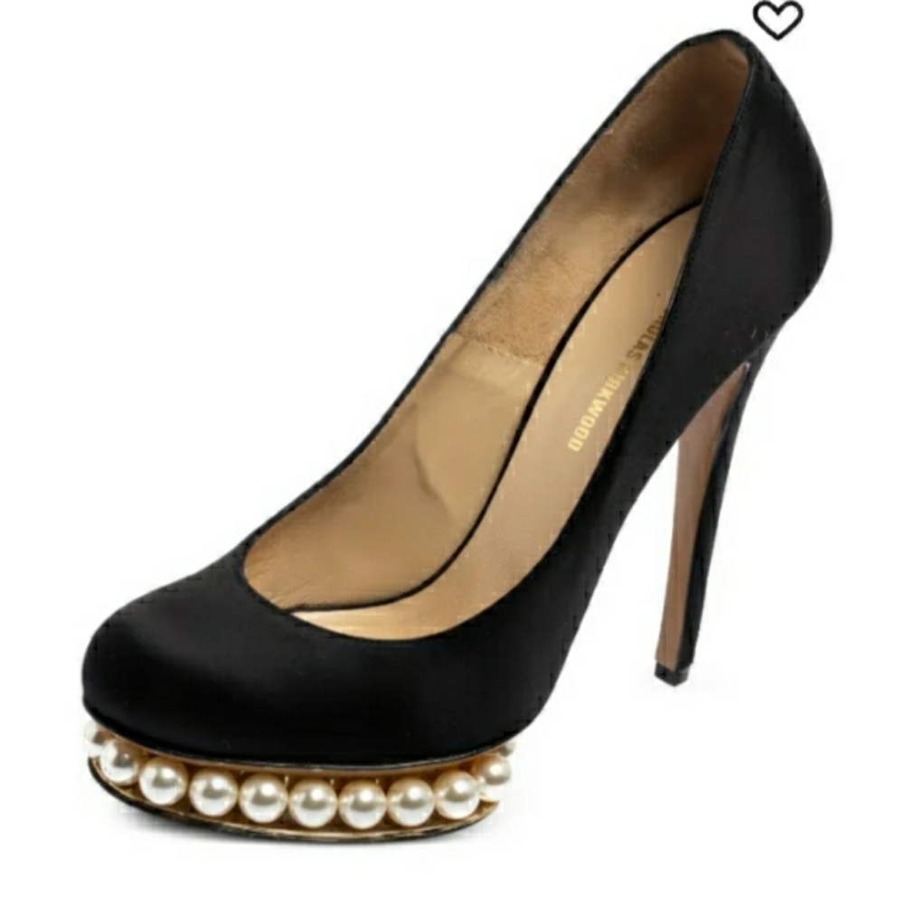 Authentic Nicholas Kirkwood Pearl Platform Pumps Heels 36